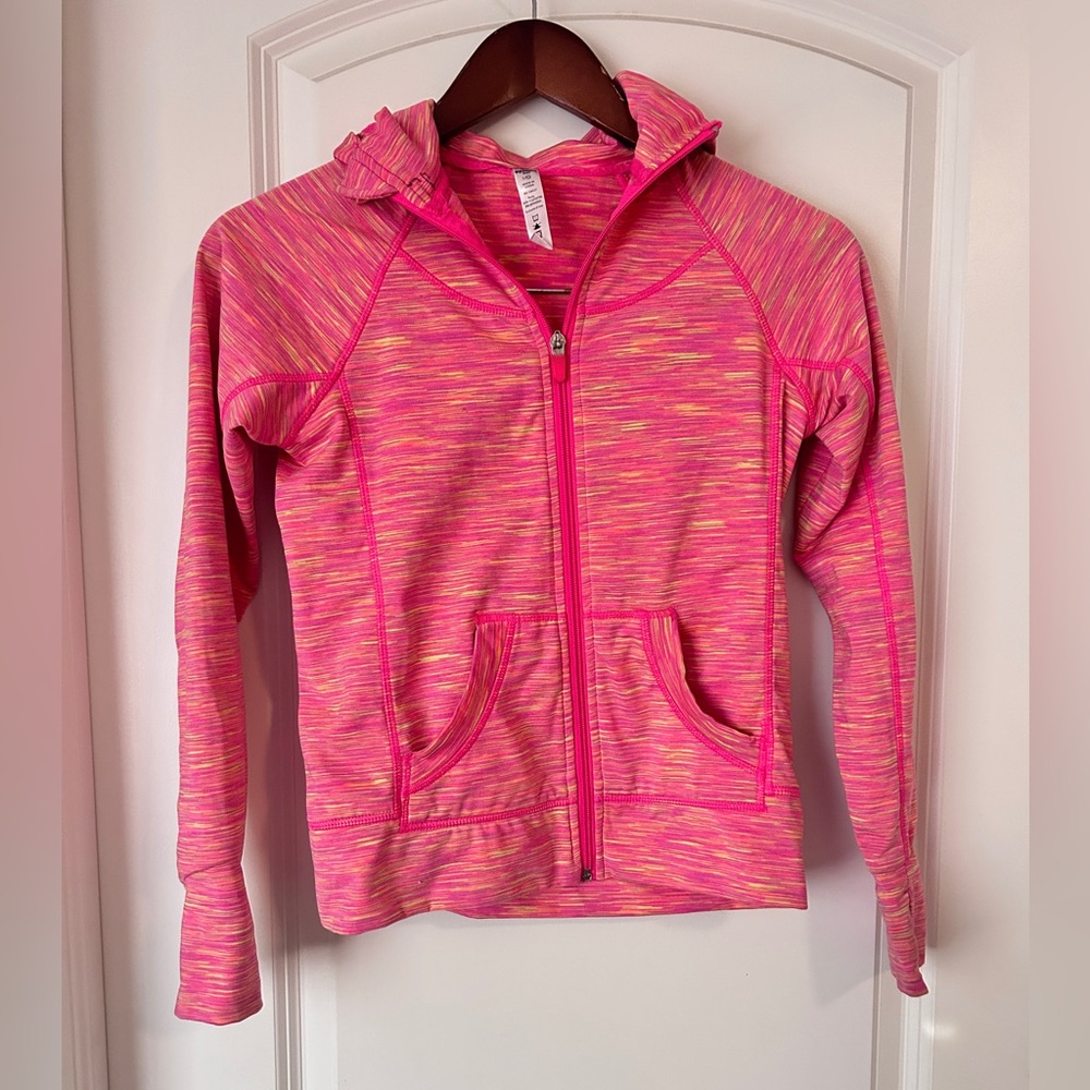 Kids Pink zip up Hoodie